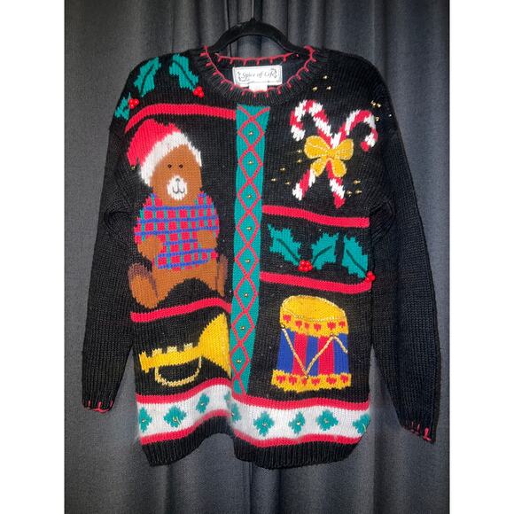Ugly Christmas Sweater Xmas Size Large Vintage - Picture 1 of 3